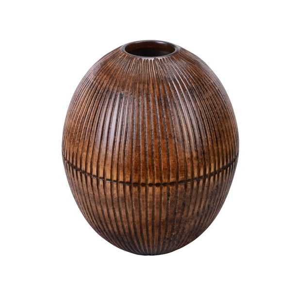 Deco 79 37583 Wood Vase 7 W x 28 H 